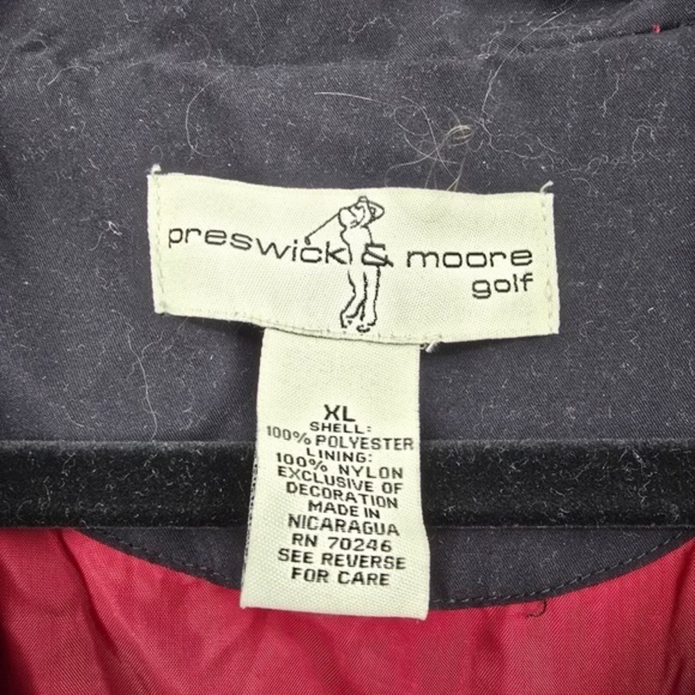 Preswick & Moore Golf Pullover Jacket Parrot Embroidered Lightweight XL - Picture 5 of 10